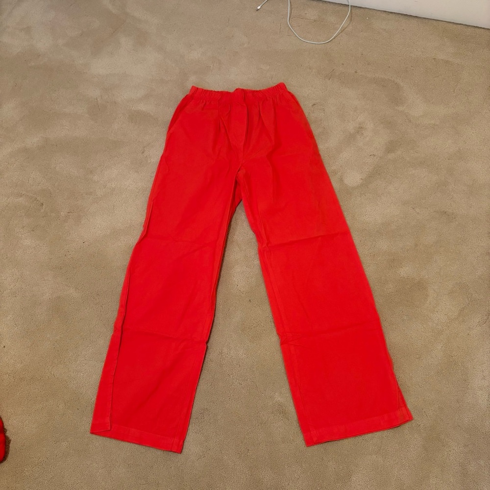 MONROW Cotton Poplin Pants